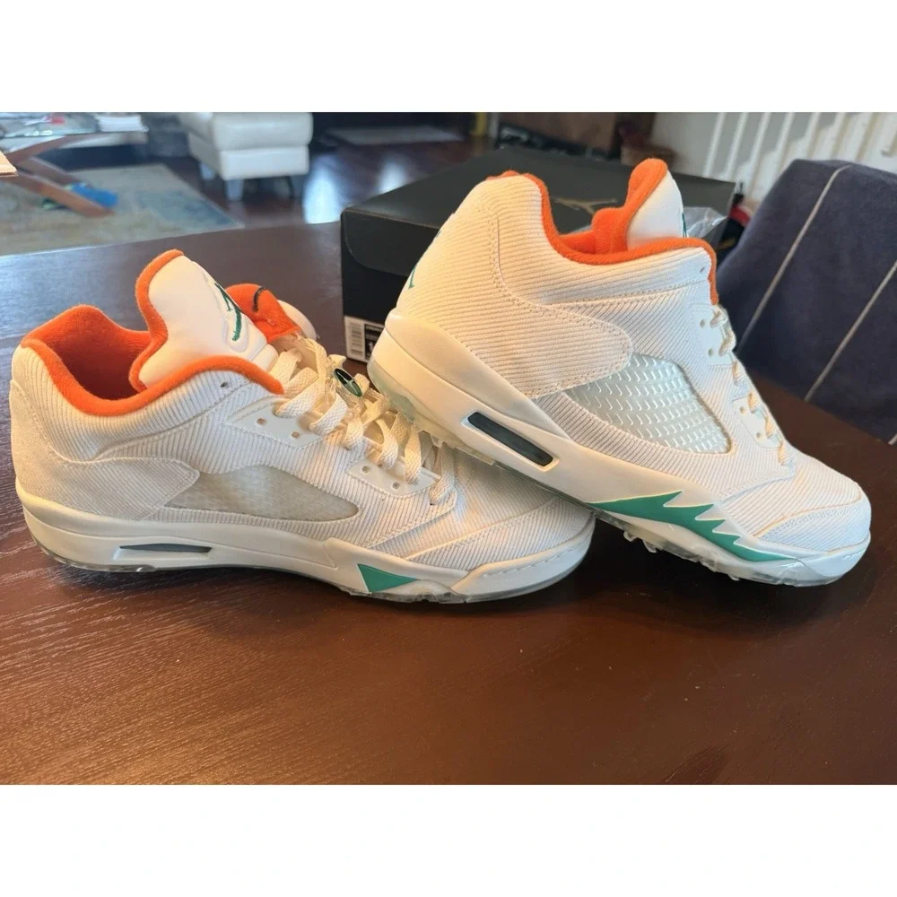 Air Jordan V Nike Low Golf Shoes M LUCKY GOOD 14 NEW W/ Ball Markers CW4204 100